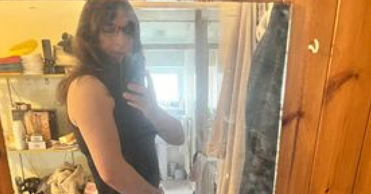 transgender lady wearing lingerie
