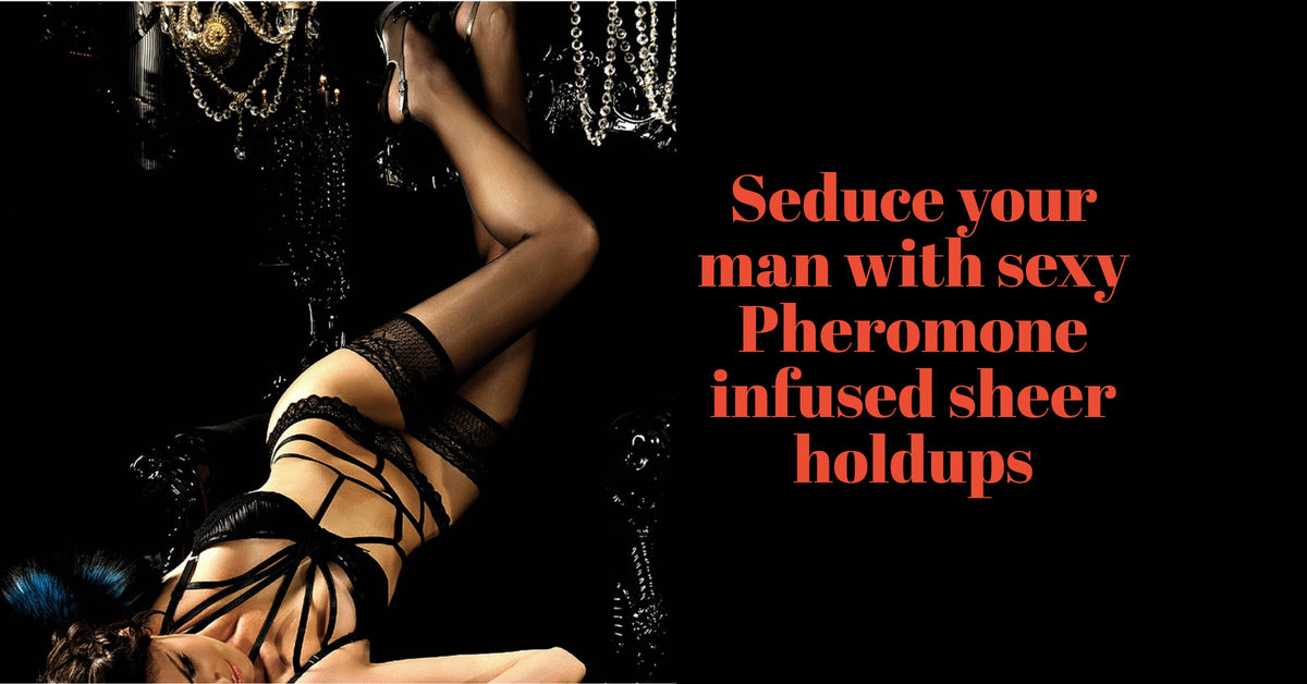 Seduce your man with this pair of sexy Pheromone infused sheer holdups