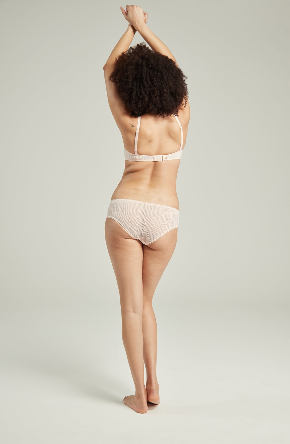 The Sheer Deco Lift Balcony Bra Blush Pink Up to GG Cup | Lingerie Sets | Nudea