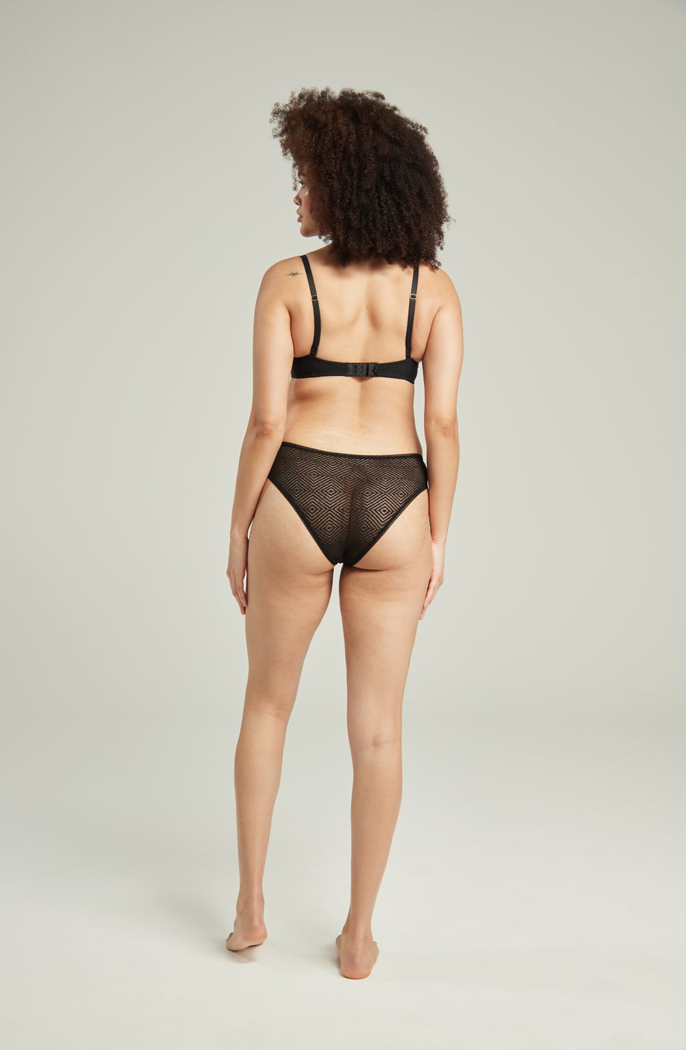 The Sheer Deco Lift Balcony Bra Black Up to GG Cup | Lingerie Sets | Nudea