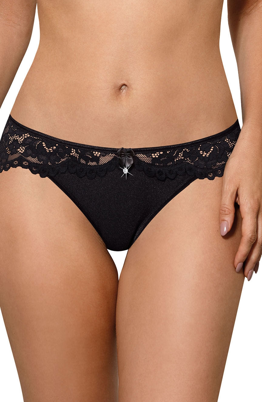 Roza Newia Black Brief | Briefs & Thongs, newia | Roza