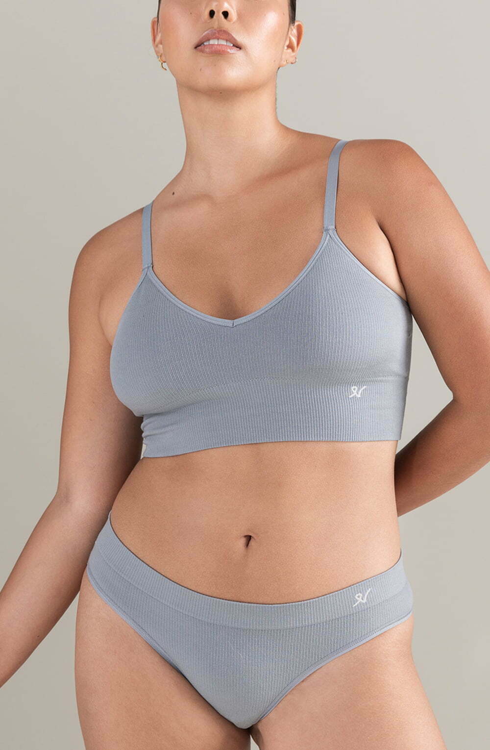 The TENCEL Seamless Bralette White Sand | Lingerie Sets | Nudea