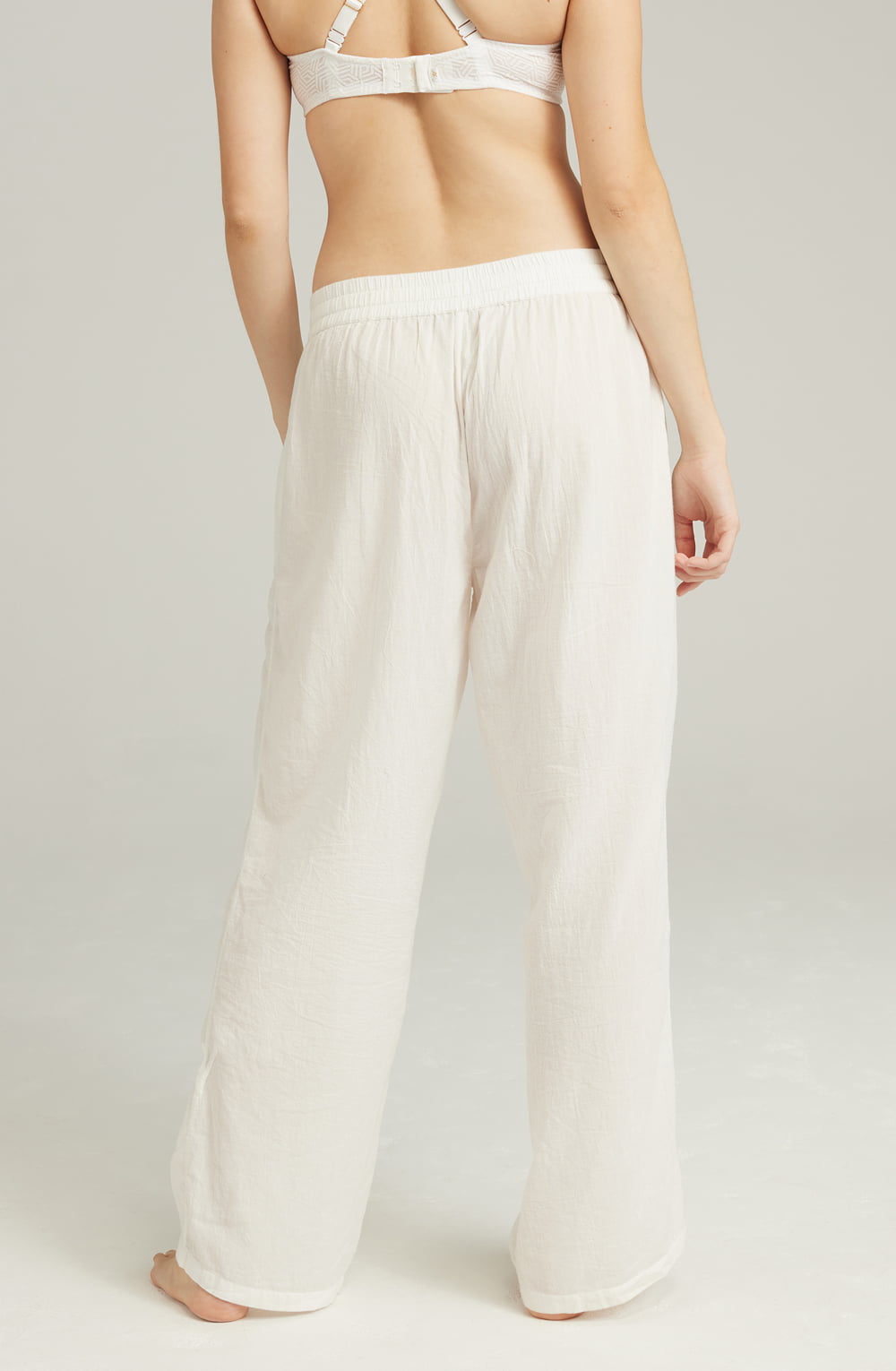 The Classic Trouser Organic Cotton White | Pyjamas | Nudea
