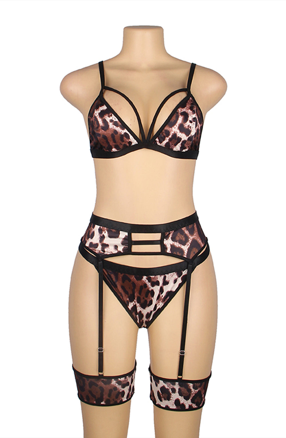 YesX YX837 Leopard Print Set | Lingerie Sets | YesX