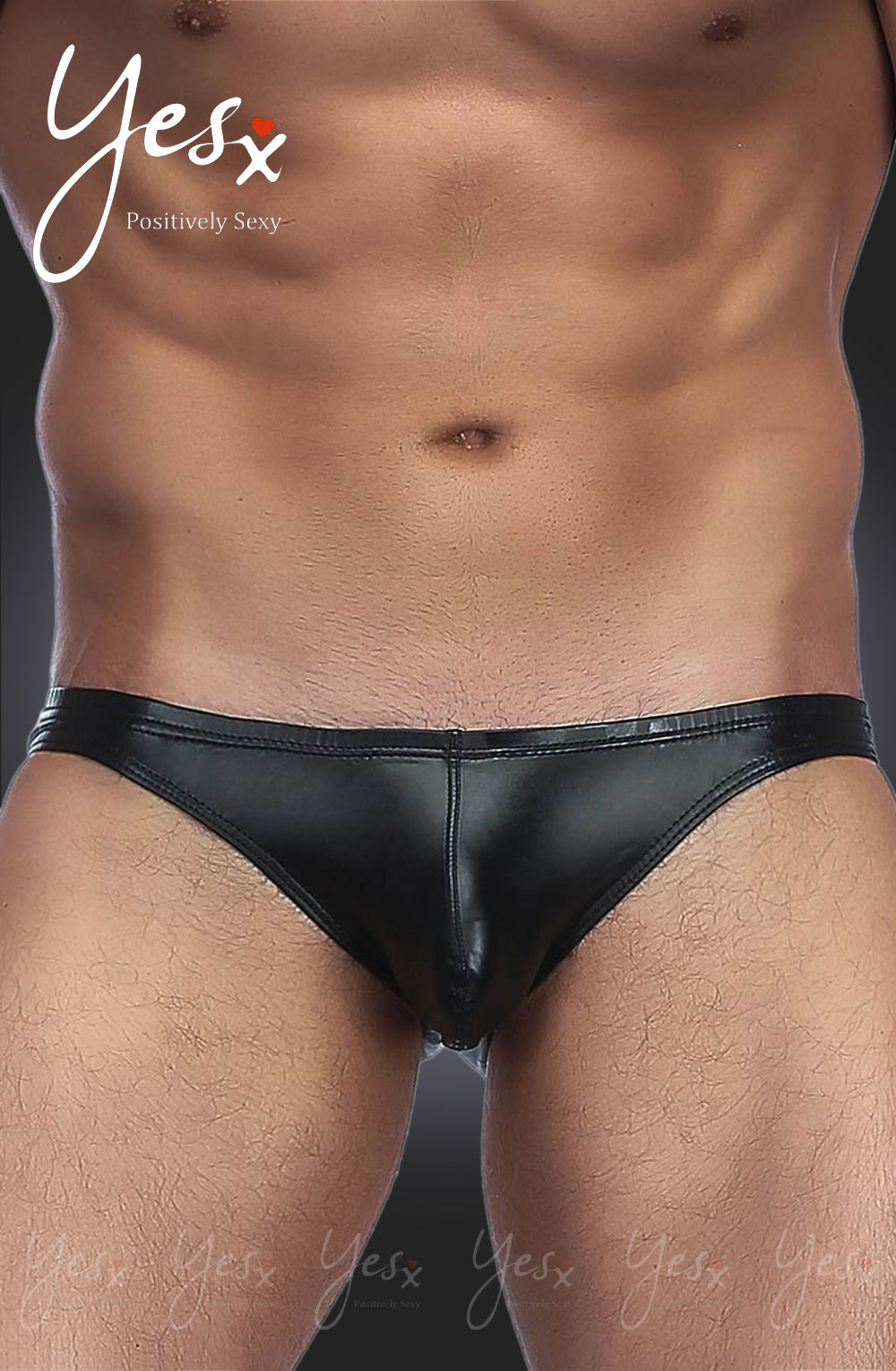 YesX YX969 Men's Brief Black | YesX