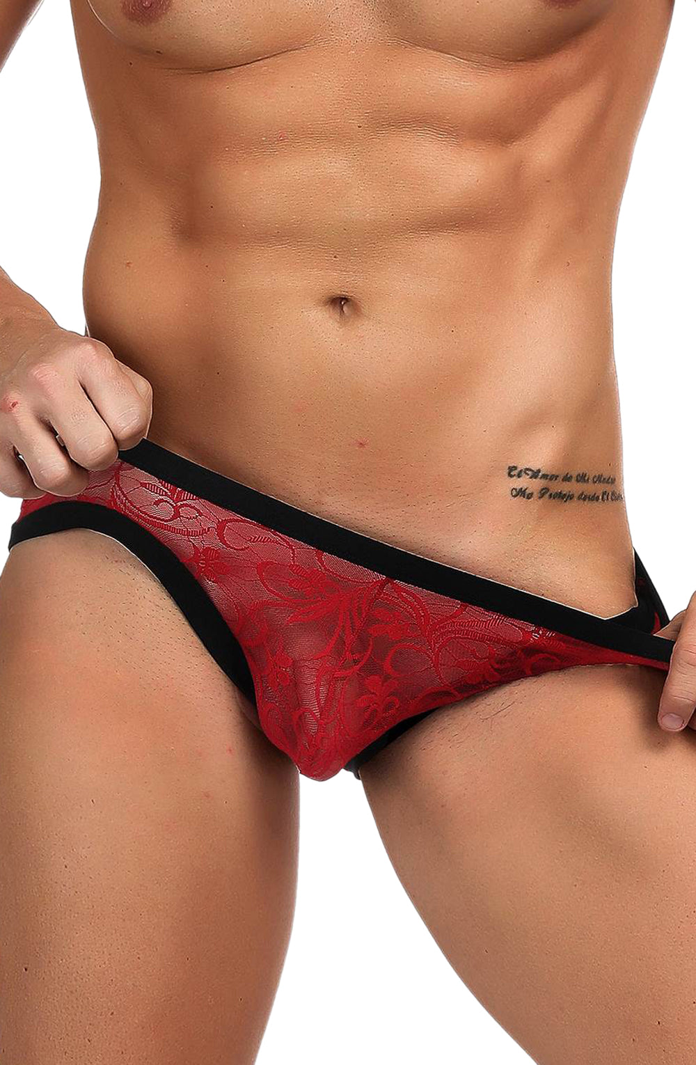 YesX YX974 Men's Brief Red/Black | YesX