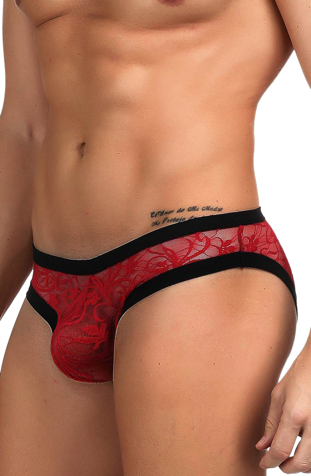 YesX YX974 Men's Brief Red/Black | YesX