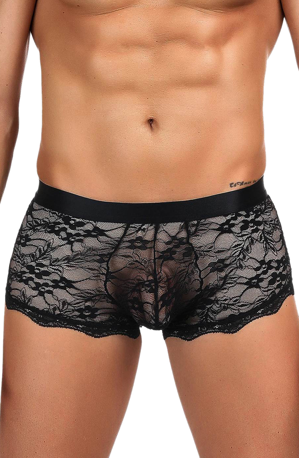 YesX YX975 Men's Boxer Brief Black | YesX