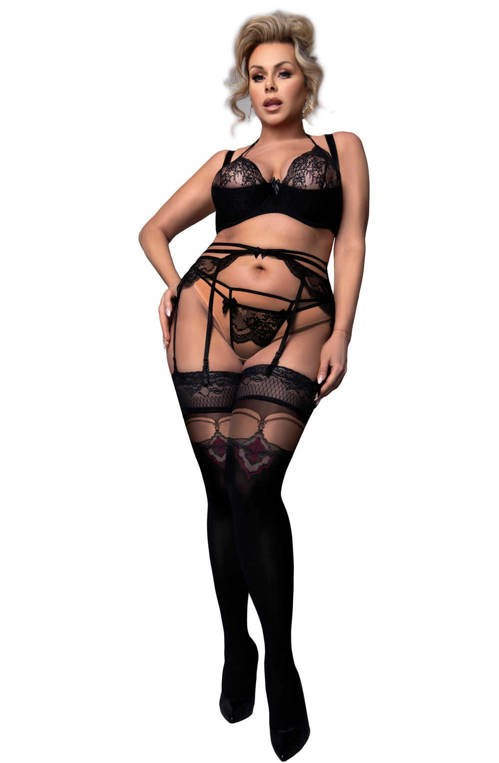 Ballerina 602 Black Hold Ups Plus | Hold Ups, PLUSB, plusnew | Ballerina