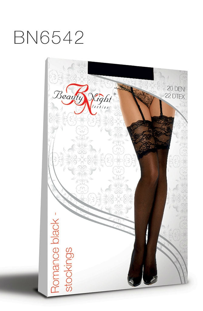 Beauty Night BN6542 Romance Stockings Black | Hosiery, romances | Beauty Night