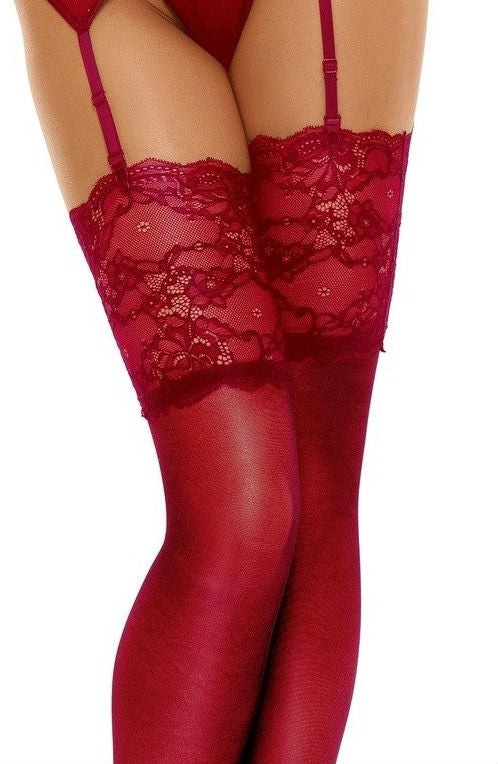 Beauty Night BN6543 Romance Stockings Cherry | Hosiery, romances | Beauty Night