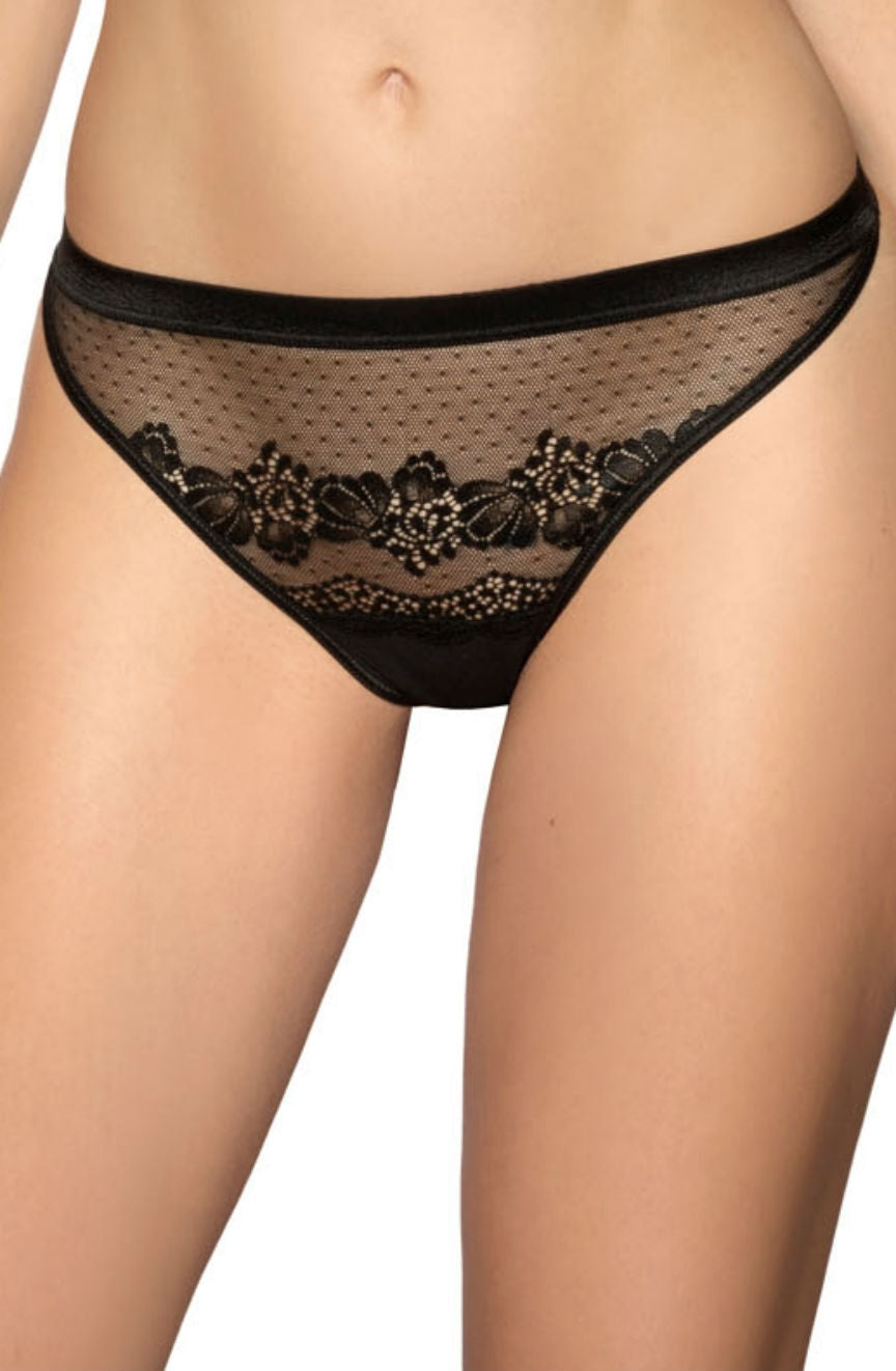 Roza Ellba Black Thong | Briefs & Thongs, ellba | Roza