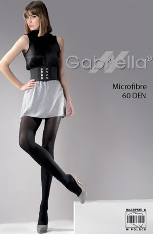 Gabriella Classic Microfibre 60 Tights Black | Hosiery | Gabriella