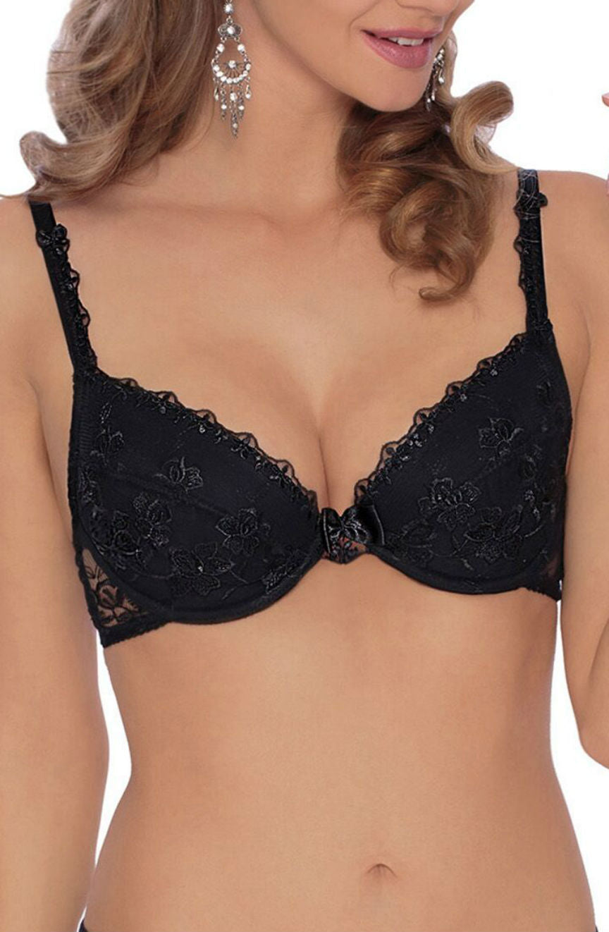 Roza Kalisi Push Up Bra Black | Lingerie Sets | Roza