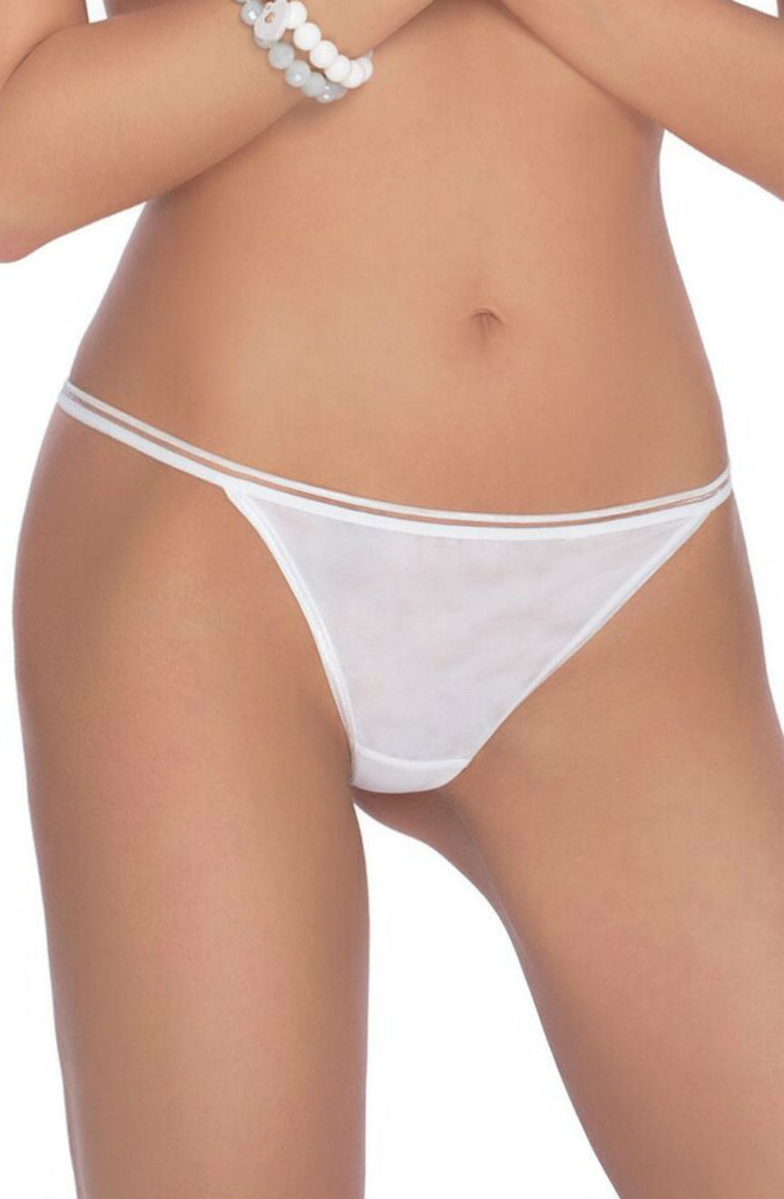 Roza Lea Thong White | Briefs & Thongs | Roza