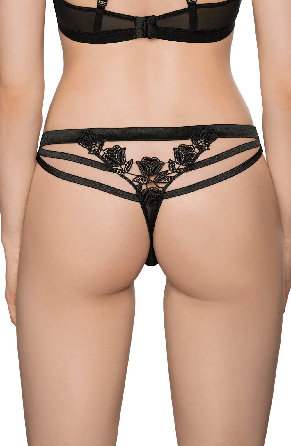 Roza Lisbet Black THONG | Briefs & Thongs | Roza