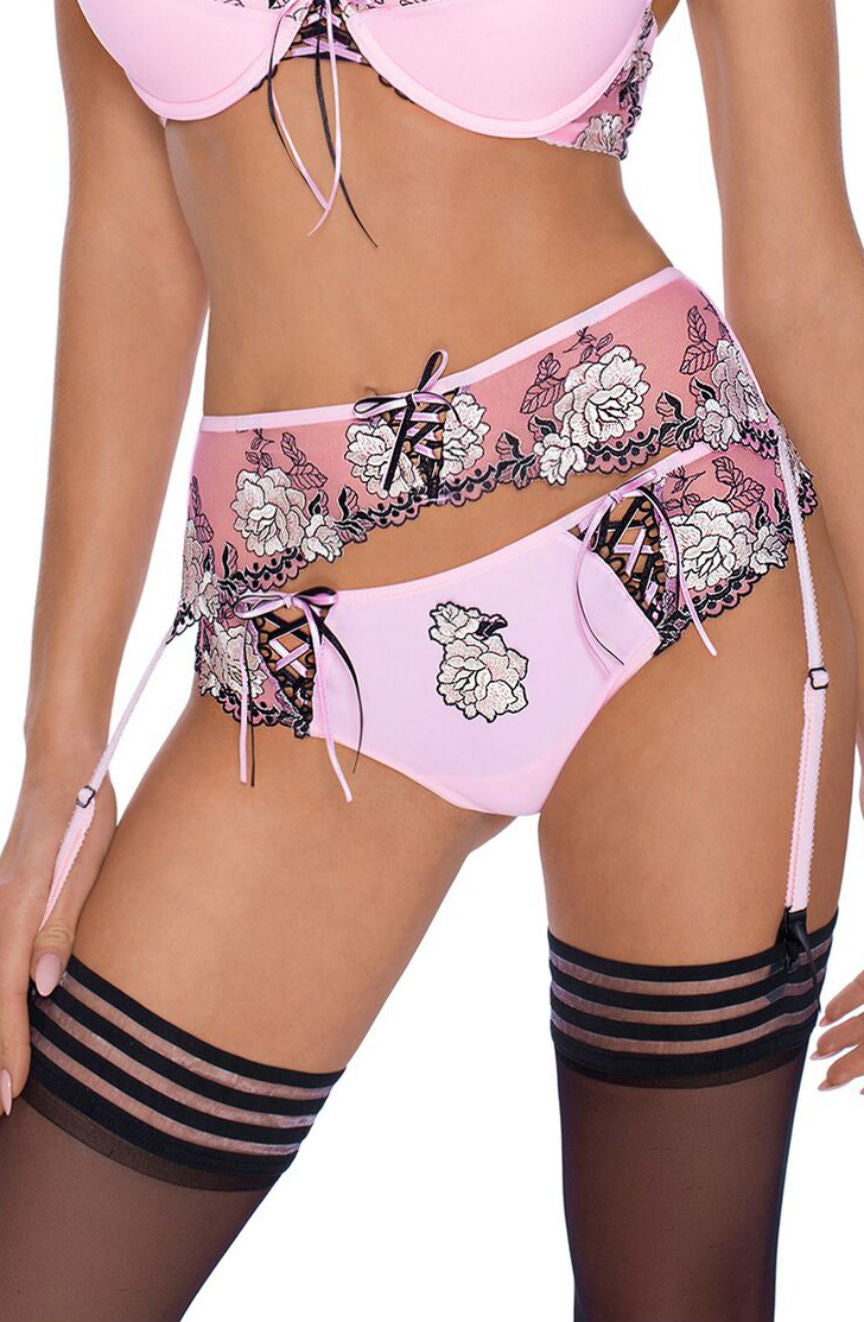 Roza Natali Pink Susp Belt | Hosiery, natalipink, pink70 | Roza