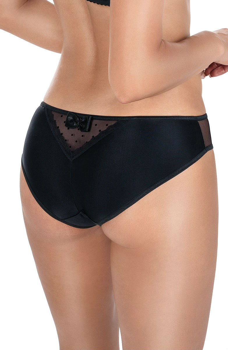 Roza Nefer Brief Black-Salmon | Briefs & Thongs, cottong, nefer | Roza