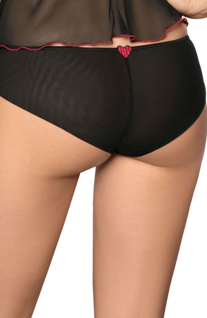 Roza Rubii Black Brief | Briefs & Thongs, rubii | Roza