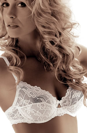 Roza Sisi White Bra | Lingerie Sets | Roza