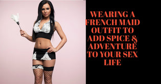  Woman wearing a French Maid outfit
