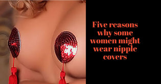  Woman wearing nipple covers