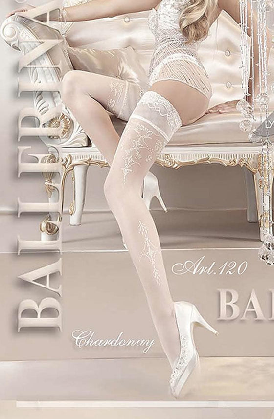 Ballerina 120 Hold Up Bianco (White) | Hold Ups, holdups, hup, whiteh | Ballerina