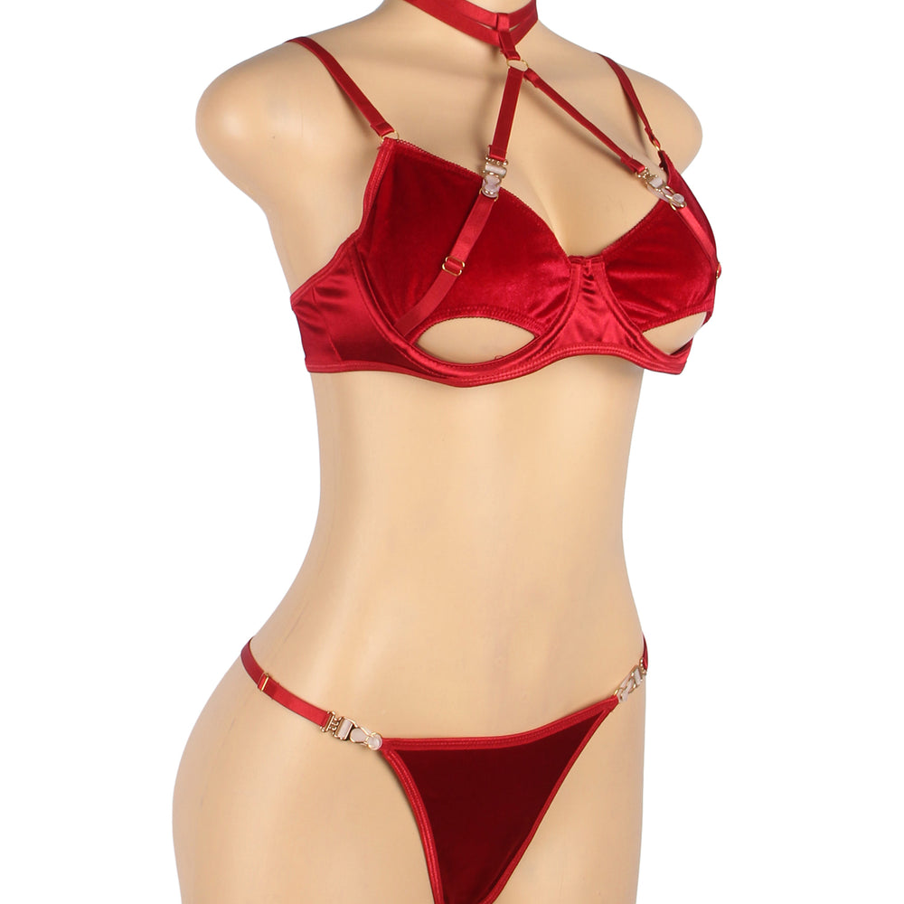 
                      
                        YesX YX872 Hollow Cut Halter Bra Set
                      
                    