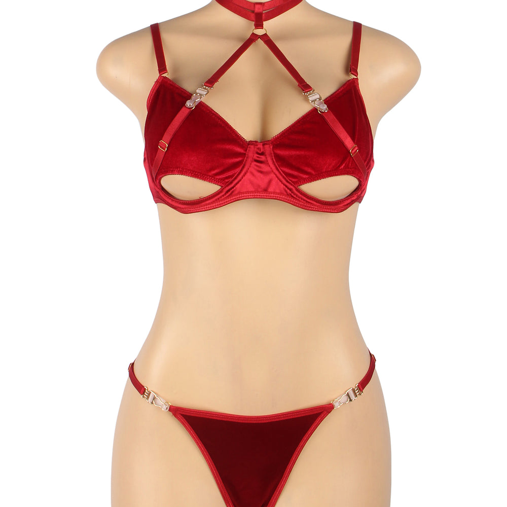 
                      
                        YesX YX872 Hollow Cut Halter Bra Set
                      
                    