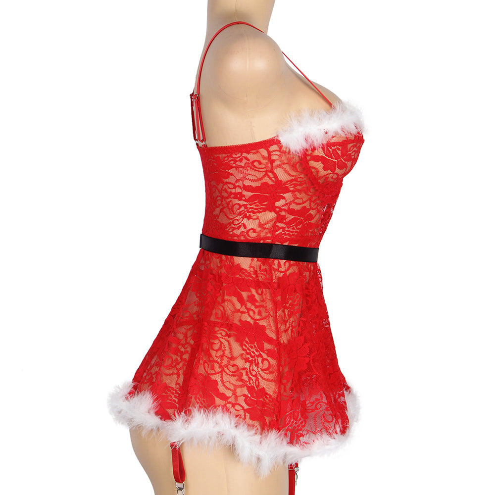 
                      
                        YesX YX875 Christmas Sexy Floral Babydoll
                      
                    