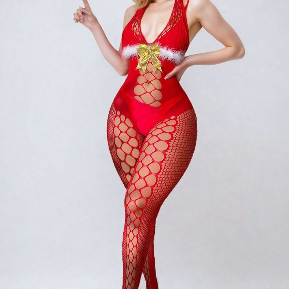 
                      
                        YesX YX876 Christmas Fluffy Bodystocking
                      
                    