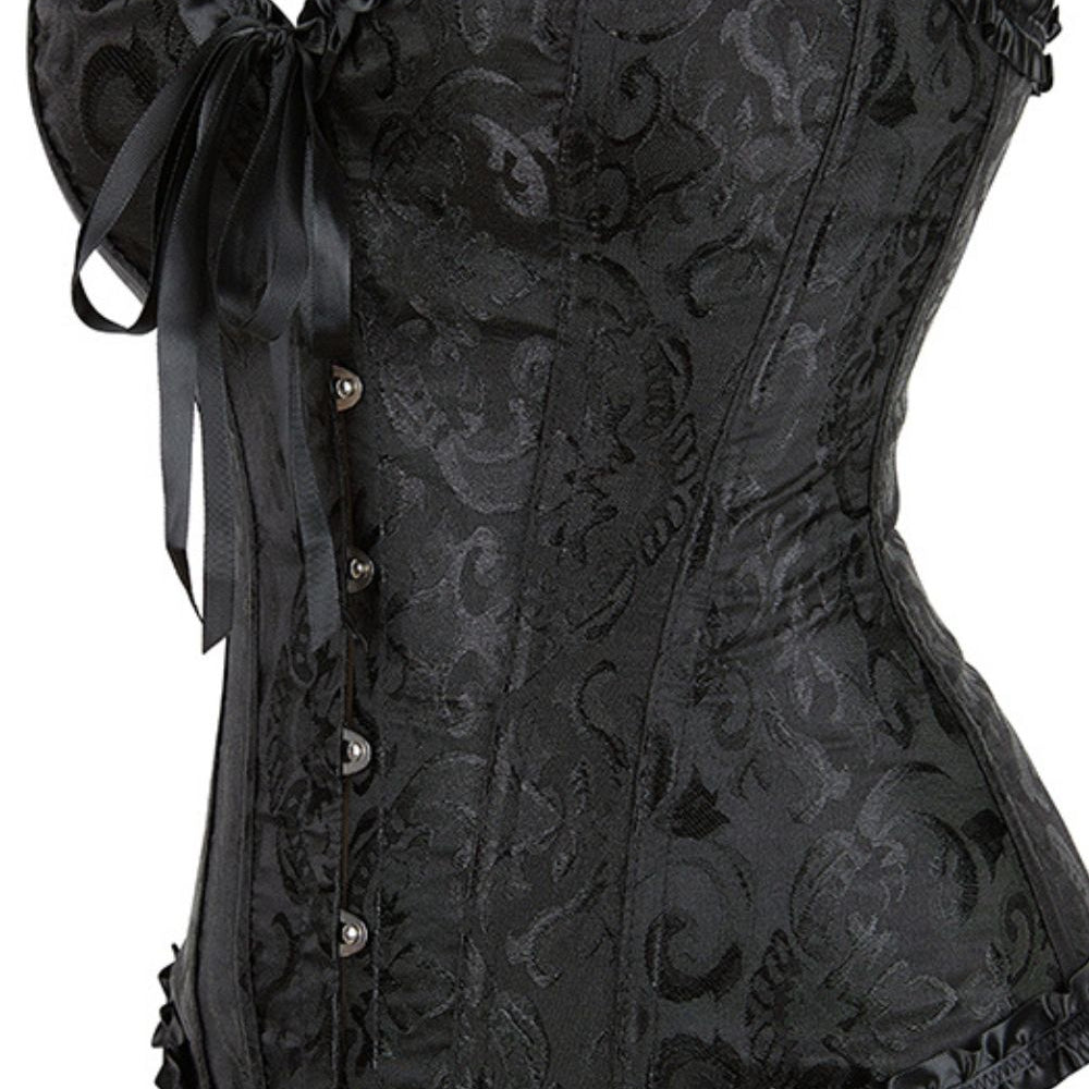
                      
                        YesX YX886 Stunning Black Borcade Corset Up to 5XL
                      
                    