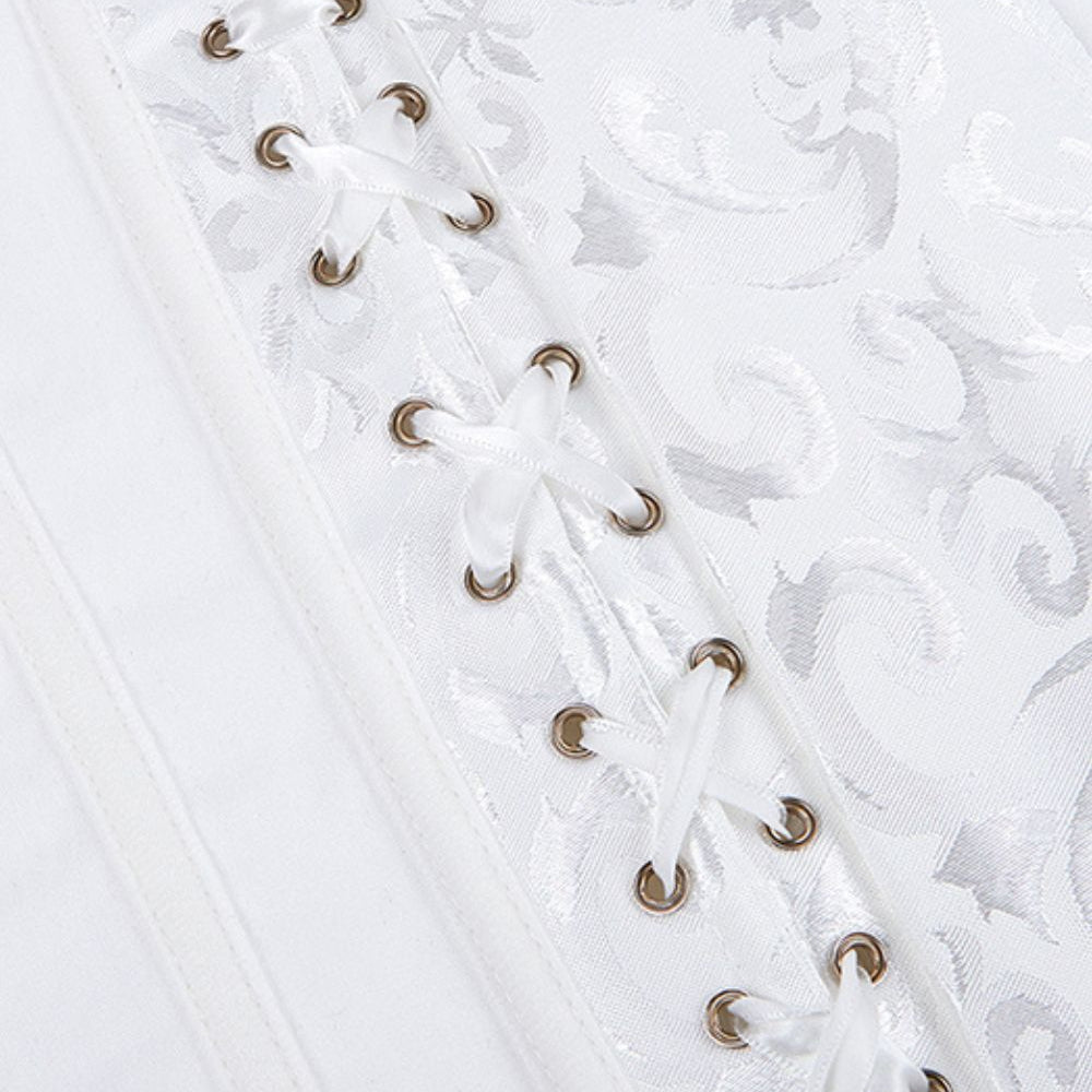 
                      
                        YesX YX887 Elegant White Brocade Corset up to 2XL
                      
                    