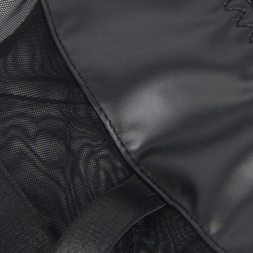 
                      
                        YesX YX890 Black Faux Leather Look & Mesh
                      
                    