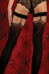 Ballerina 346 Hold Ups Nero (Black) / Red | holdups, Hosiery, hup, valentines | Ballerina