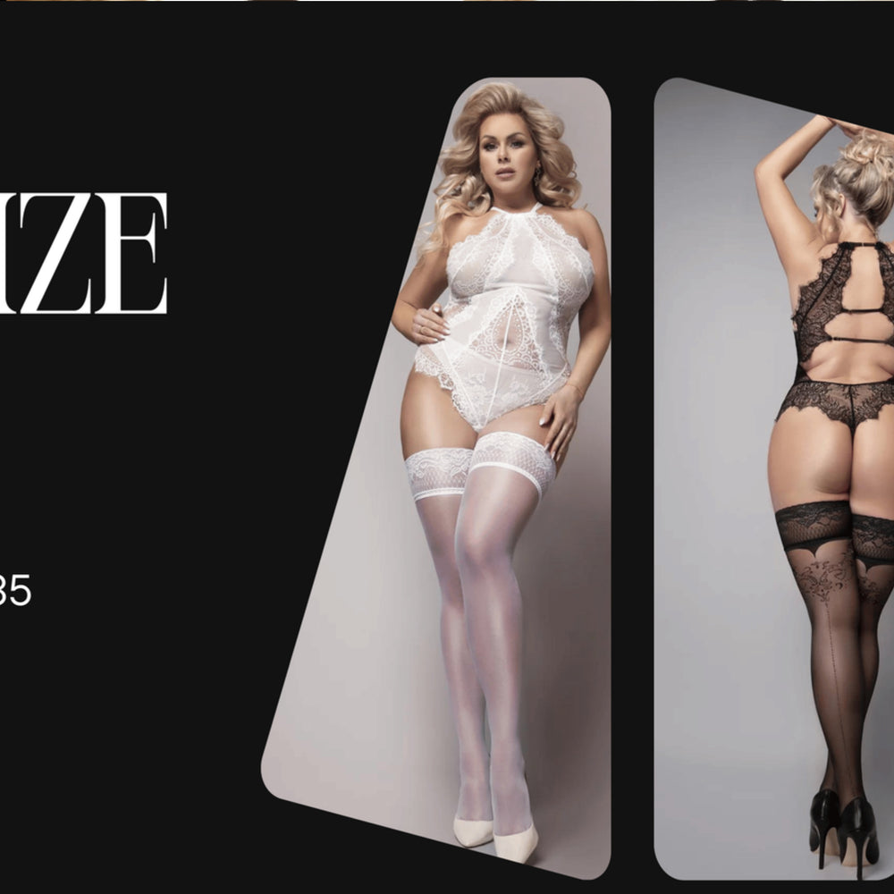 Plus-size hold-ups for women