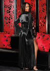 Shirley of Hollywood SoH 20559 Long Robe Black | Nightwear | Shirley of Hollywood
