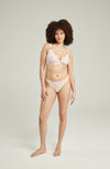 The Sheer Deco Barely There Thong Blush Pink | Briefs &amp; Thongs | Nudea