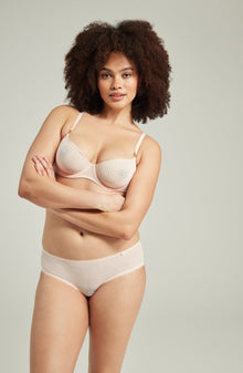  The Sheer Deco Hipster Brief Blush Pink | Briefs &amp; Thongs | Nudea