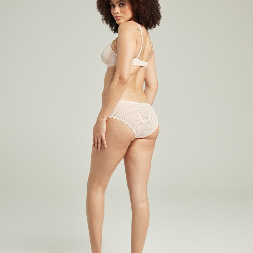 
                      
                        The Sheer Deco Hipster Brief Blush Pink | Briefs &amp; Thongs | Nudea
                      
                    