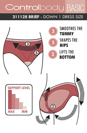 Control Body 311128 Shaping Brief Bianco | Briefs & Thongs | Control Body