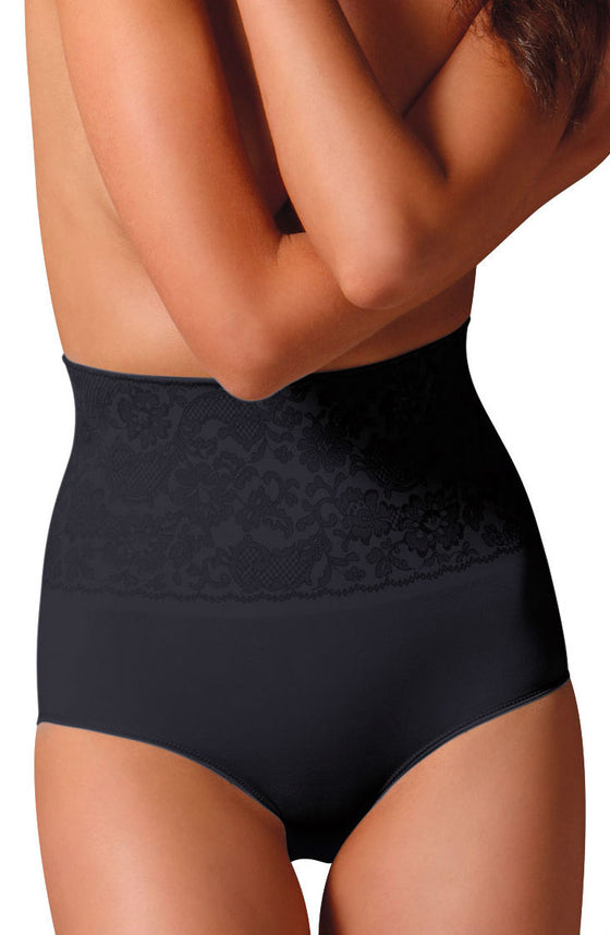 Control Body 311572 Shaping Brief With Screen Print Lace Nero | Briefs &amp; Thongs | Control Body