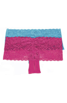  Shirley of Hollywood SoH 59 Stretch Lace Boy Short Turquoise | Briefs &amp; Thongs | Shirley of Hollywood
