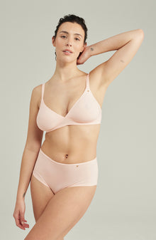  The Second Skin Stretch Easy Does It Bralette Blush Pink | Lingerie Sets | Nudea