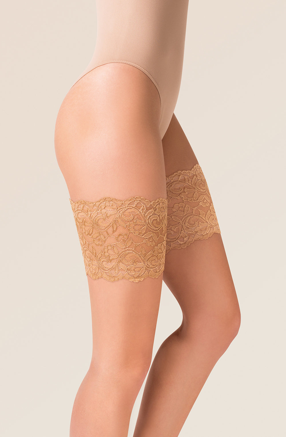 Gabriella Lace Thigh Band 509 Beige | Hosiery, thighband | Gabriella