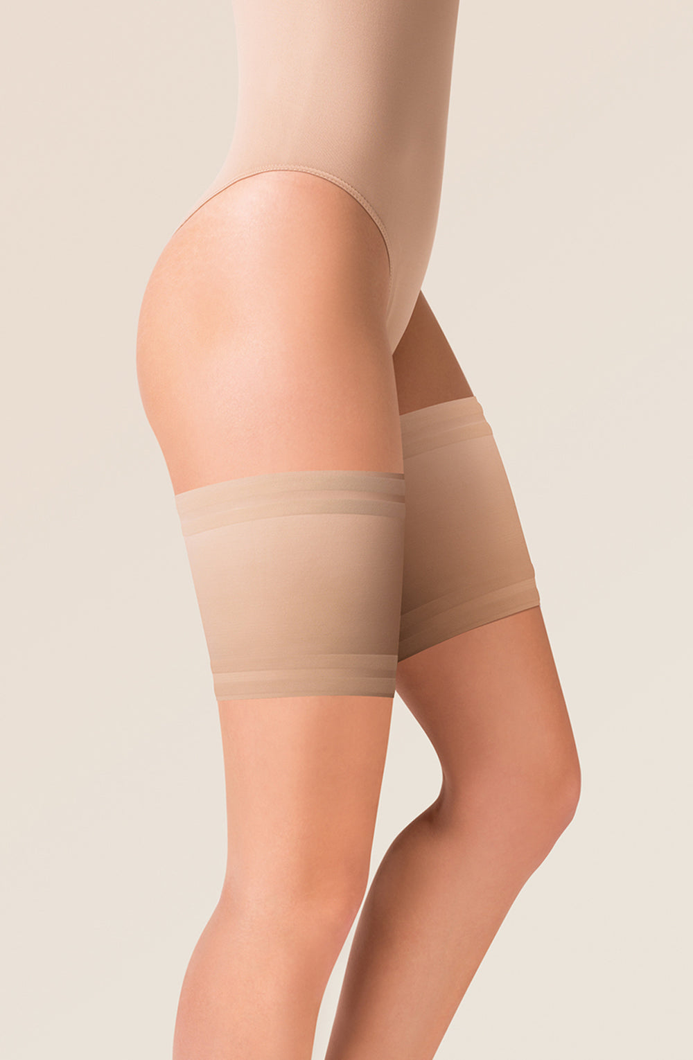 Gabriella Satin Thigh Band 510 Beige | Hosiery | Gabriella