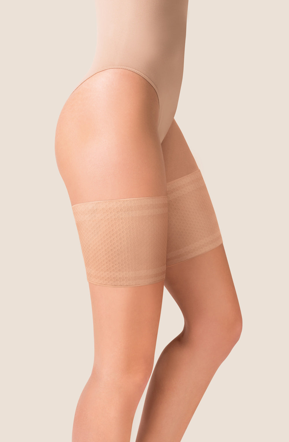 Gabriella Mesh Thigh Band 511 Beige | Hosiery | Gabriella