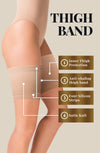 Gabriella Satin Thigh Band 510 Beige | Hosiery, thighband | Gabriella