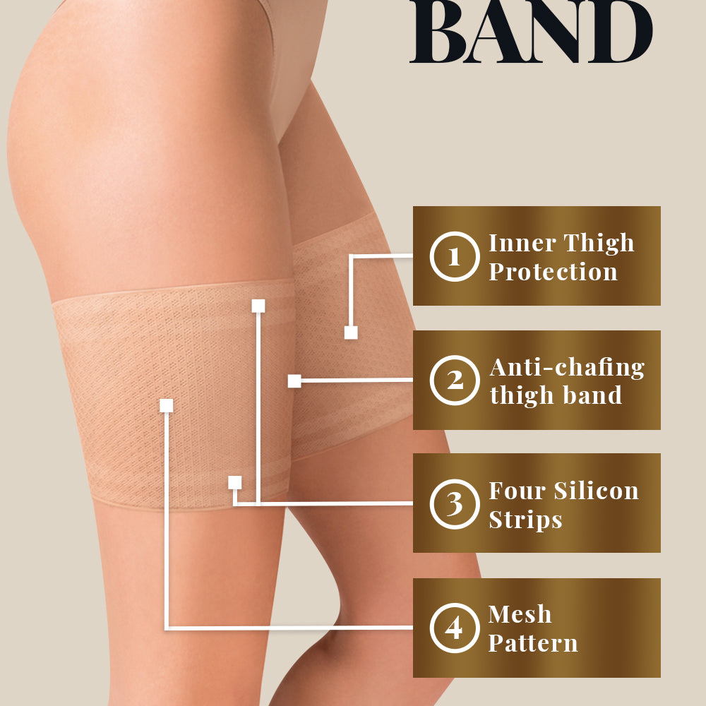 Gabriella Mesh Thigh Band 511 Beige | Hosiery, thighband | Gabriella