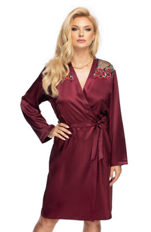  Irall Elodie Dressing Gown Plum | Nightwear | Irall
